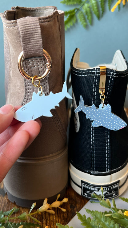 Whale Shark Shoe Accessory | Pull Loop, Shoe Charm, High Top Sneaker or Boot Clip, Shoe or Bag Keychain