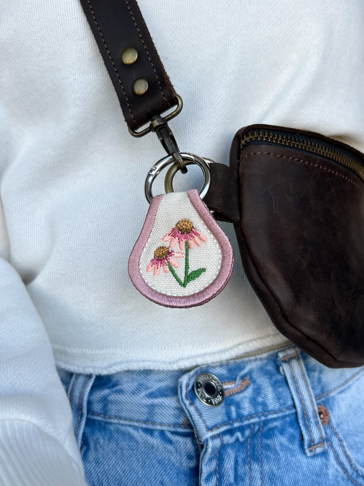 Coneflower Accessory | Keychain, Bag Decoration, Boot Charm