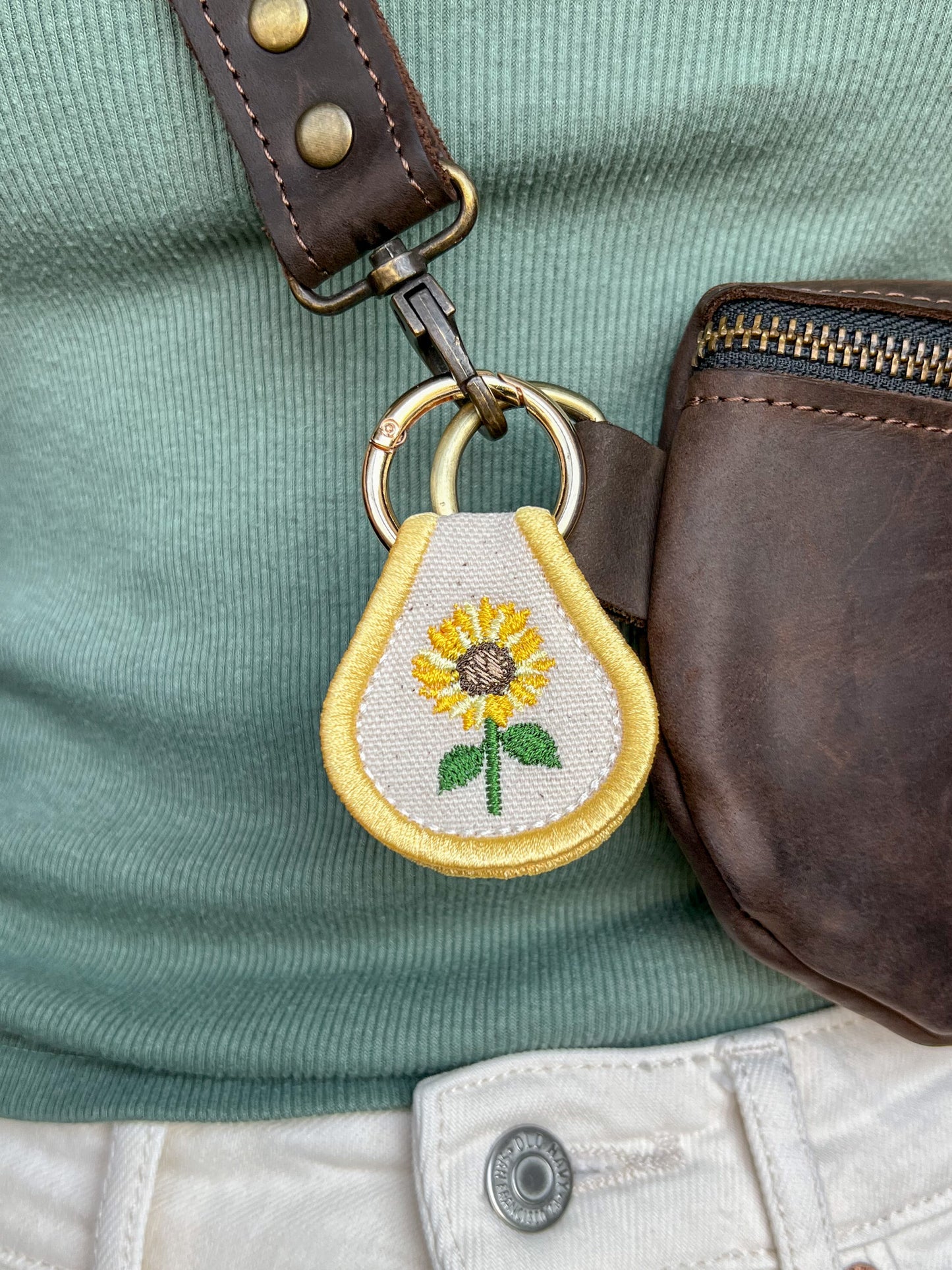 Sunflower Accessory | Patch Keychain, Bag Decoration, Boot Charm