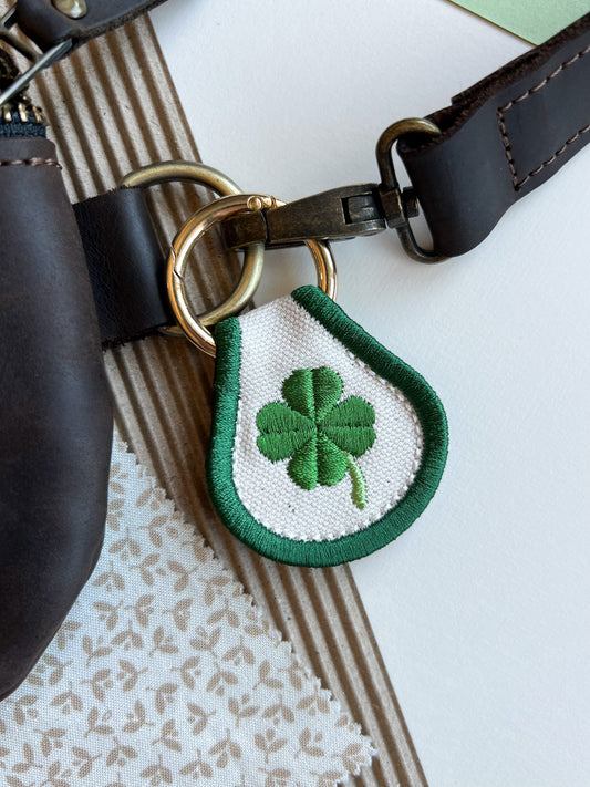 Four Leaf Clover Accessory | Patch Keychain, Bag Decoration, Boot Charm