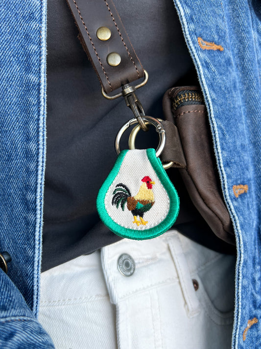 Rooster Accessory | Patch Keychain, Bag Decoration, Boot Charm